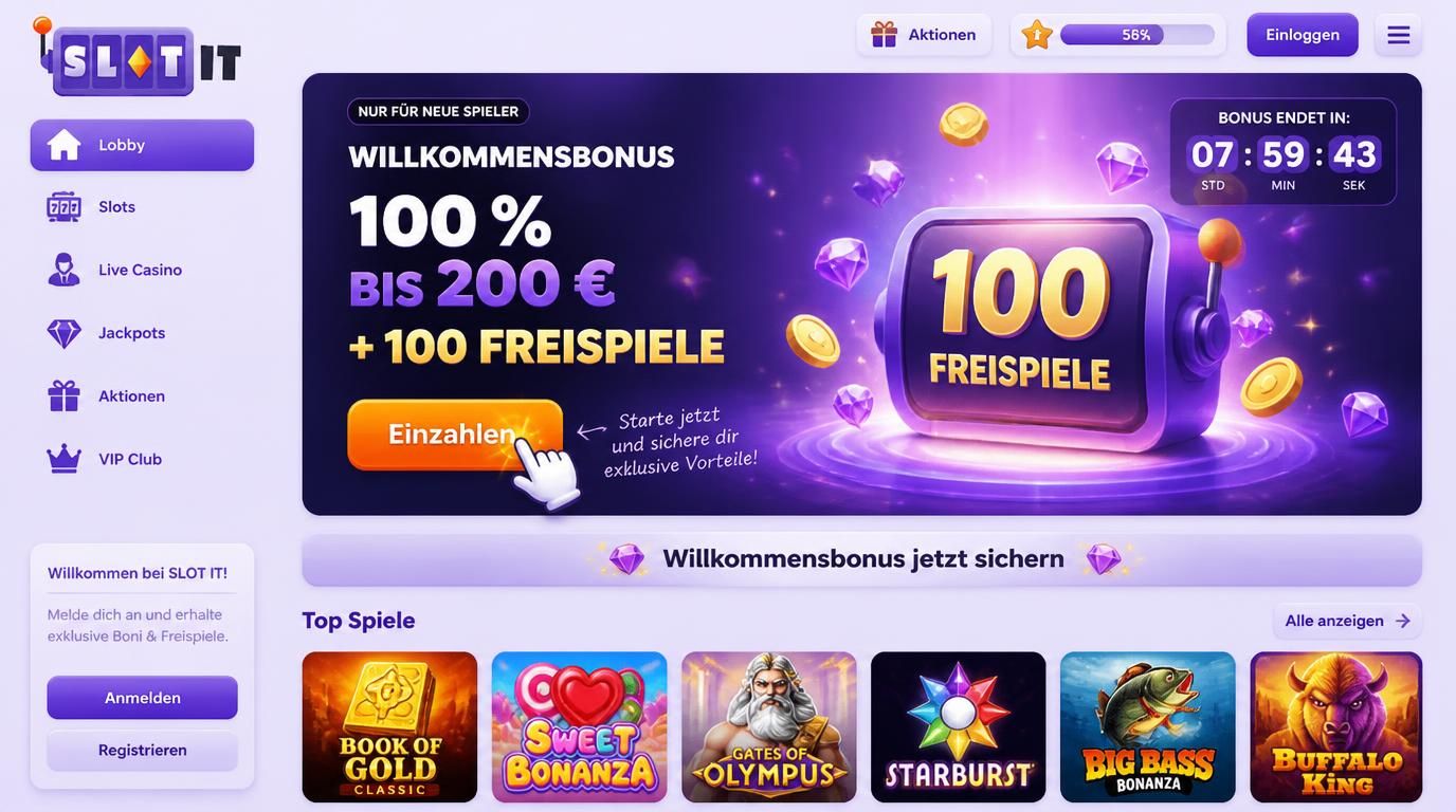 Ein aufregender Willkommensbonus zum Start.